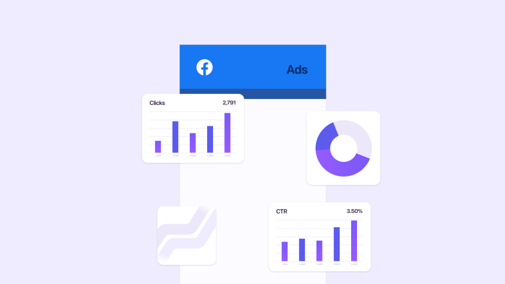 An infographic showing the data you can get from Facebook ads.
