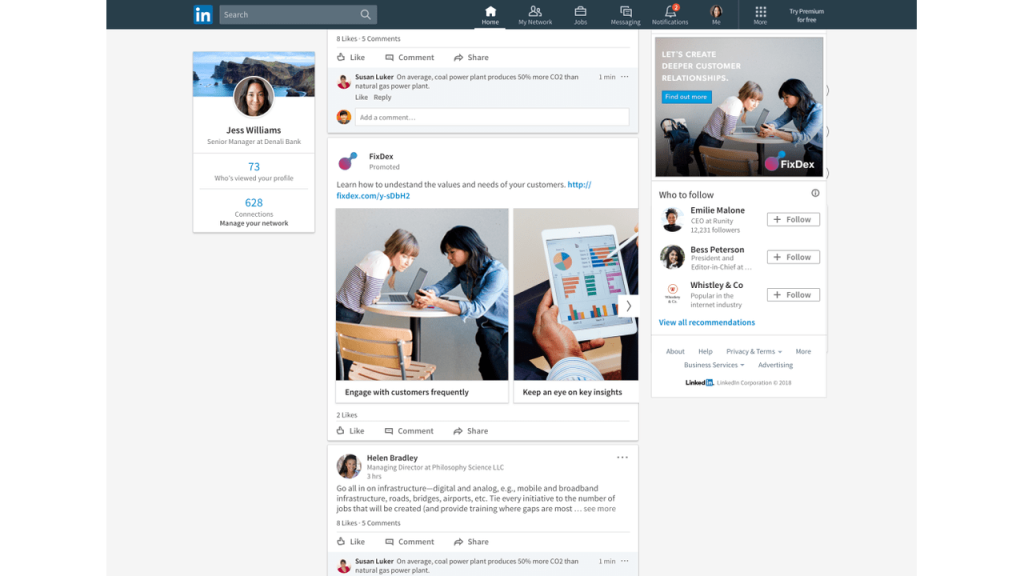A screenshot of a LinkedIn ads campaign.