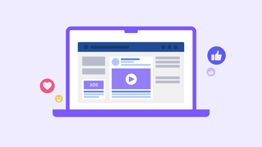 An infographic displaying ads and video ads.