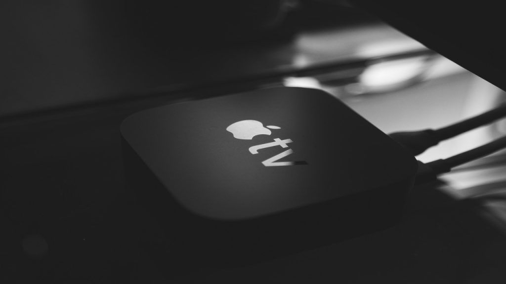 An Apple TV device.